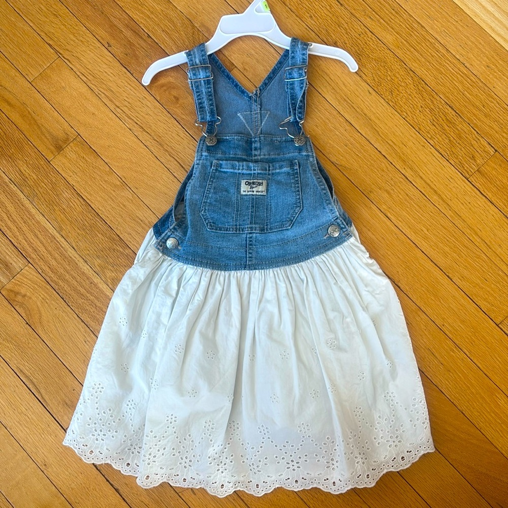 Oshkosh b’gosh girls denim jumper dress 5T